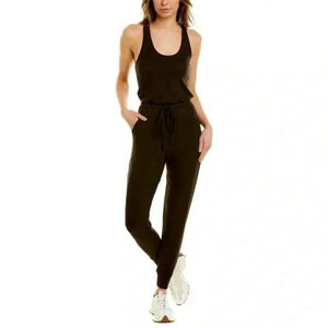 Commando Luxury Rib Racerback Jumpsuit in Black